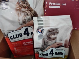 Сухий корм для котів з куркою Club 4 Paws Клуб 4 Лапи для виведення шерсті 2 кг (4820215369428) фото от покупателей 7
