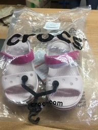 Сандалі Crocs Kids Crocband 12856-6AI-J2 33-34 Рожевий фото від покупців 16