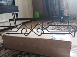 Подставка под цветы Adore Décor "Балконная", черная фото от покупателей 2