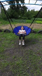 Гойдалка підвісна для дітей та дорослих, гніздо лелеки «Take&Ride Nest» Yellow фото от покупателей 6