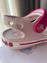 Сандалі Crocs Kids Crocband 12856-6AI-J2 33-34 Рожевий фото від покупців 11