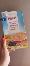 Молочна каша HiPP 5 злаків з чорносливом з пребіотиками 250 г (9062300125808_9062300140139) фото від покупців 3