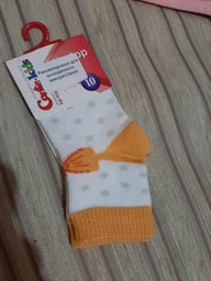 Шкарпетки Conte Kids Tip-Top 5С-11СП-215 8 р Біло-жовтогарячі (4810226160985) фото від покупців 2