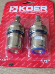 Кран буксы Koer KR.599 комплект (2 шт/БЛИСТЕР) керамика MF-1/2" (AC0528) фото від покупців 5