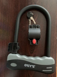 Велозамок Grey's скоба U-lock з кріпленням 12*165*245мм GR33012 фото від покупців 10
