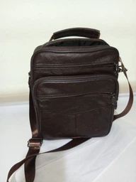 Сумка планшет через плечо мужская из натуральная кожи Vintage leather-14991 Коричневая
