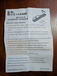 Подвесной кронштейн для хранения велосипеда Bike Hand YC-101 фото от покупателей 8