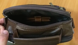 Сумка планшет через плечо мужская из натуральная кожи Vintage leather-14991 Коричневая фото от покупателей 10