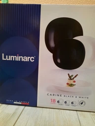 Сервиз Luminarc Carine Black/White из 18 предметов (N1479)