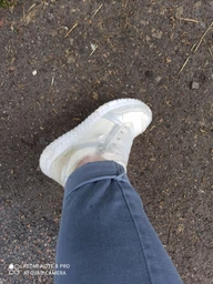 Чохли бахіли для взуття силіконові від води/бруду M, White (kz141) фото від покупців 1