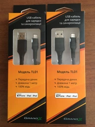 Кабель Grand-X USB-Lightning TL01 сертифікований Apple MFI 1 м Black (TL01) фото від покупців 7