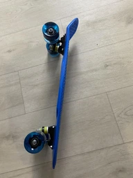Пенни борд скейт Jenix Penny Board 22" Синий со светящимися колесами фото от покупателей 19