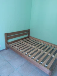 Двуспальная Кровать из дерева сосна 120*200 Престиж MECANO цвет Светлый орех 19MKR05 фото от покупателей 14
