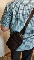 Чоловіча шкіряна сумка Vintage 17,5х26,5х5 см (sum0012298) фото від покупців 1