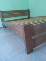 Двуспальная Кровать из дерева сосна 120*200 Престиж MECANO цвет Светлый орех 19MKR05 фото от покупателей 13