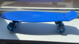 Пенни борд скейт Jenix Penny Board 22" Синий со светящимися колесами фото от покупателей 12