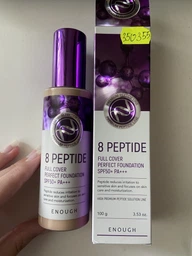 Тональный крем с пептидами Enough 8 Peptide Full Cover Perfect Foundation SPF50+ PA+++ №13 100 г (8809605870962) фото от покупателей 1