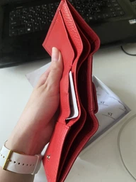 Кошелек ST Leather маленький горизонтальный из натуральной кожи красного цвета (bg183fash23) фото от покупателей 15