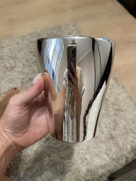 Кашпо для орхидей Scheurich MIRROR SILVER 0,267л керамика зеркальное