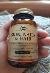 Комплекс для кожи Solgar Skin, Nails & Hair Advanced MSM Formula 60 таблеток (033984017351)