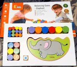 Деревянная игра-баланс Viga Toys Слоник (50390) фото от покупателей 4