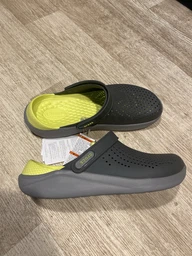 Сабо Crocs LiteRide Clog 42 р 27-27.5 см Кляксы Темно-синие с розовым 204592-M9/W11 Navy/Pink фото от покупателей 4