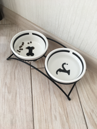 Подставка с мисками из керамики для собак Trixie Eat on Feet 250 мл (4011905246406) фото от покупателей 3