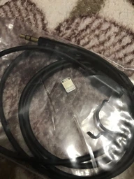 Кабель Перехідник Mini-jack 3.5 mm to Lightning Аукс Кабель Apple iPhone iPad iPod на AUX Black фото від покупців 5
