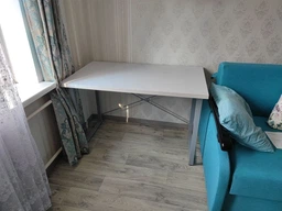 Компьютерный стол Ferrum-decor Дейв 75x140x70 серый ДСП Дуб Сан-Марино 32мм фото от покупателей 2