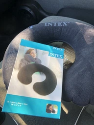 Надувная Подушка-подголовник для путешествий Intex 68675 надувная подушка 36 x 30 x 10 см фото от покупателей 10