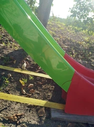 Гірка для дітей 243 см, Doloni зелено-червона фото від покупців 6