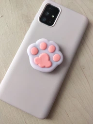 Попсокет PopSocket 3D ZucZug тримач для телефону (Серія лапки, Рожева)