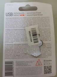 Аккумулятор ColorWay AAA micro USB 400 мАч 1.5 В 2 шт (CW-UBAAA-01) фото от покупателей 5