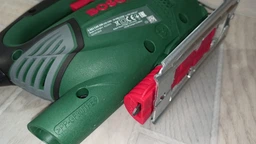 Лобзик електричний Bosch PST 900 PEL 620 Вт, підсвічування робочої зони, маятниковий хід, регулювання швидкості, відсік для пілотів + 1 полотно T 144 D, Cut control, чемодан (06033A0220) фото от покупателей 6