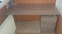 Письмовий стіл L-27 MAX Loft design Горіх Модена Сріблястий фото від покупців 15
