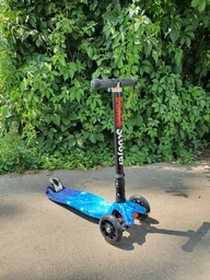 Детский трехколесный самокат Best Scooter MAXI со светящимися колесами 120 мм фото от покупателей 5