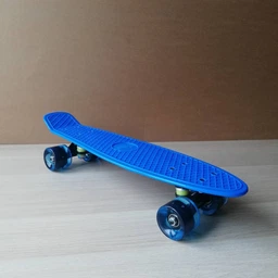 Пенни борд скейт Jenix Penny Board 22" Синий со светящимися колесами фото от покупателей 4