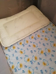 Подушка детская 40х60 см шерстяная PAPAELLA в кроватку плоская для младенцев шерсть