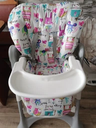 Чохол на стільчик для годування Peg Perego Siesta плащівка Білий DavLu (000461) фото від покупців 15
