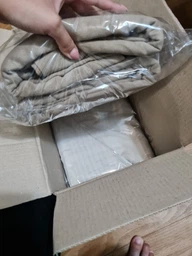 Комплект Декорин Диамант шторы 200x265 см 2 шт вуаль тюль 500х265 1 шт Капучино
