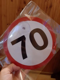 Знак на авто "70" на присосці зйомний фото от покупателей 9