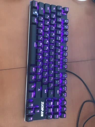 Клавіатура ігрова Механічна Дротова ZUOYA X51 87 з RGB-підсвічуванням Anti Ghosting (Red Switch) Біла фото від покупців 12