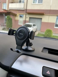 Автодержатель Baseus Osculum Type Gravity Car Mount Black (SUYL-XP01) фото от покупателей 2