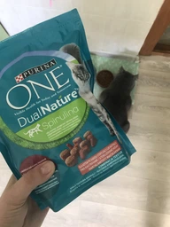 Сухий корм для кішок Purina One DualNature з спіруліна 750 г (7613036257633) фото от покупателей 2
