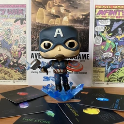 Фигурка Funko Pop! Avengers Endgame: Капитан Америка с мьёльниром 9.6см (45137) [117709]