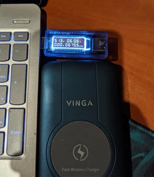 Батарея універсальна Vinga 10000mAh Wireless QC3.0 PD Soft Touch (PowerBank) Фіолетовий, павер банк, павербанк, повербенк фото від покупців 9