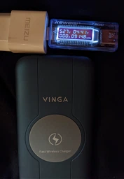 Батарея універсальна Vinga 10000mAh Wireless QC3.0 PD Soft Touch (PowerBank) Фіолетовий, павер банк, павербанк, повербенк фото від покупців 8