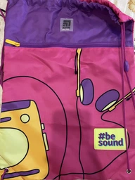 Сумка для обуви с карманом Kite Education Be sound (K21-601L-22) 128 г 49x36 см розовый, фиолетовый