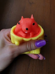 Игрушка антистресс Pop It Фуфлик Выпрыгивающая Белка силиконовая Коричневая фото от покупателей 17
