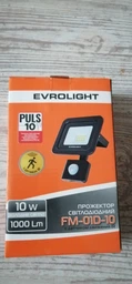 Прожектор світлодіодний EVROLIGHT 10W 6400К FM-01D-10 з датчиком руху фото від покупців 2
